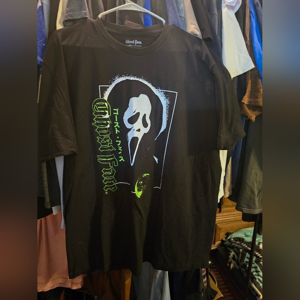 Ghost Face Black T-Shirt